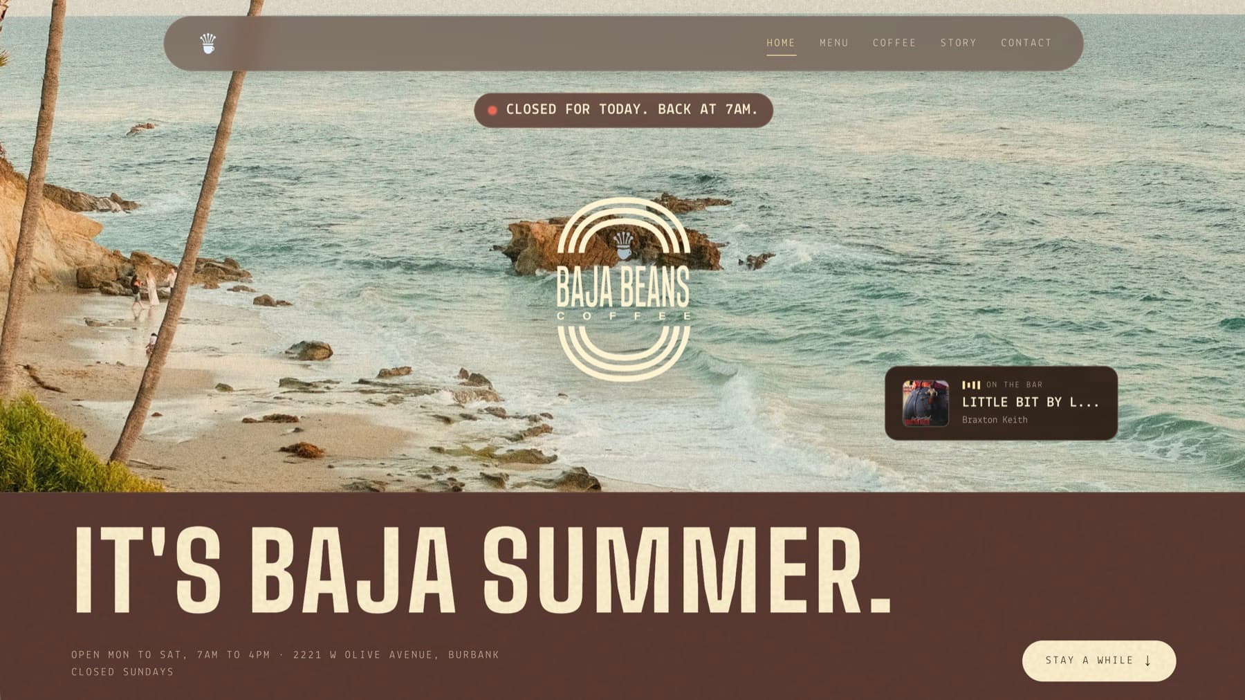 Baja Beans website